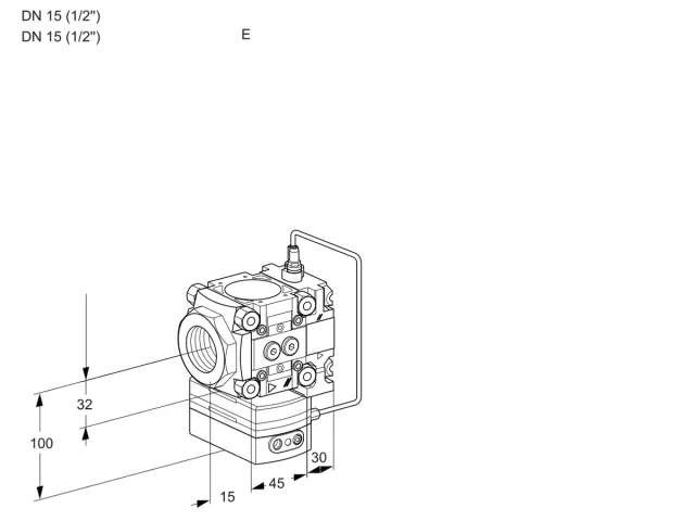 Kromschroder VRH 1E15R/15R05HEVL/MM/PP — регулятор расхода газа — 88107282