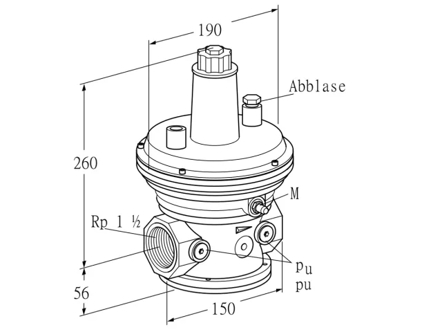 Kromschroder VAR 40R05-1Z — регулятор давления газа — 86054024