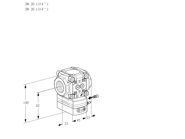 Kromschroder VRH 120R05AE/PP/PP — регулятор расхода газа — 88024897