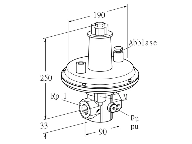 Kromschroder VAR 25R05-1Z — регулятор давления газа — 86054014