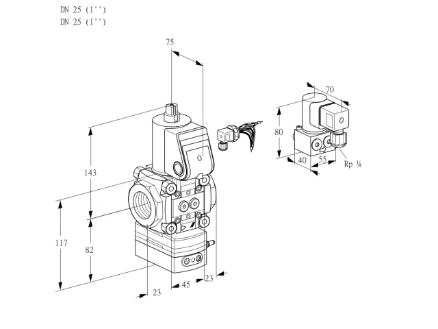 Kromschroder VAD 125R/NW-100A — регулятор давления газа — 88003644