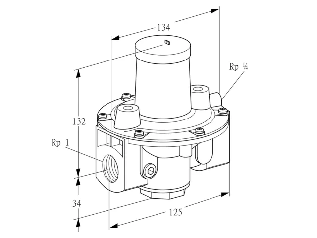 Kromschroder GDJ 25R04-0L — регулятор давления газа — 03155033