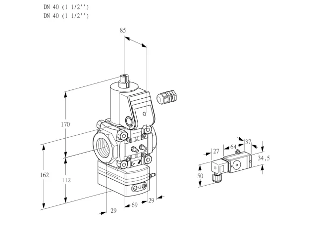Kromschroder VAD 240R/NW-100A — регулятор давления газа — 88006182