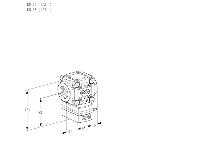 Kromschroder VRH 1T15N05BA/PP/PP — регулятор расхода газа — 88027388