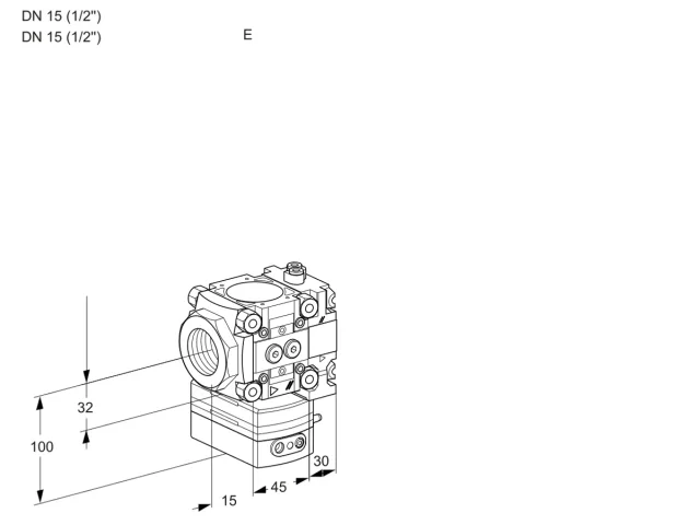 Kromschroder VRH 1E15R/15R05HEVR/PP/PP — регулятор расхода газа — 88103756