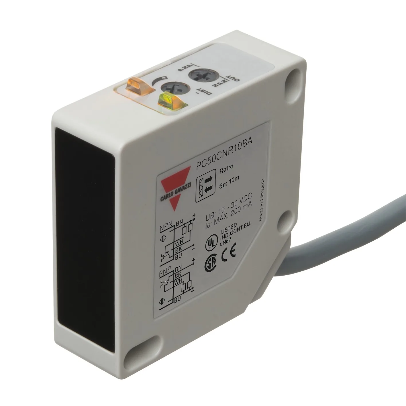 Оптический датчик Carlo Gavazzi PC50CNR10BA
