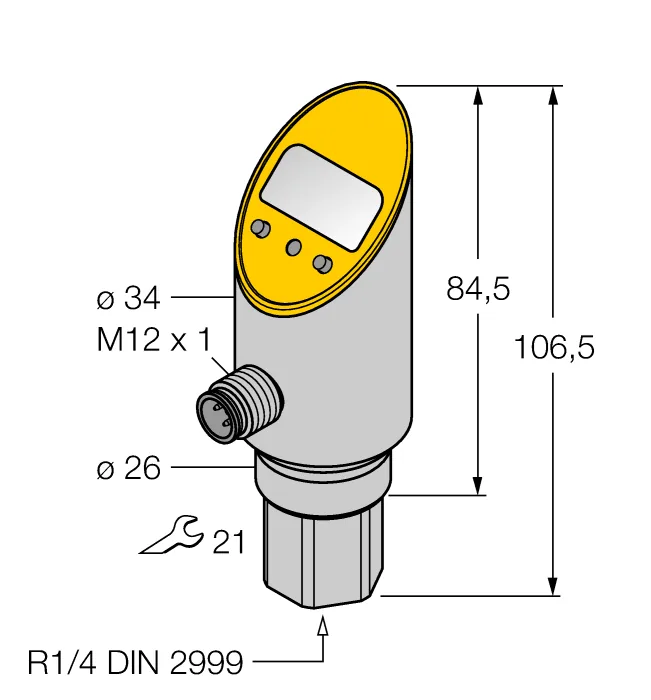 Датчики давления с релейным выходом TURCK PS01VR-311-2UPN8X-H1141