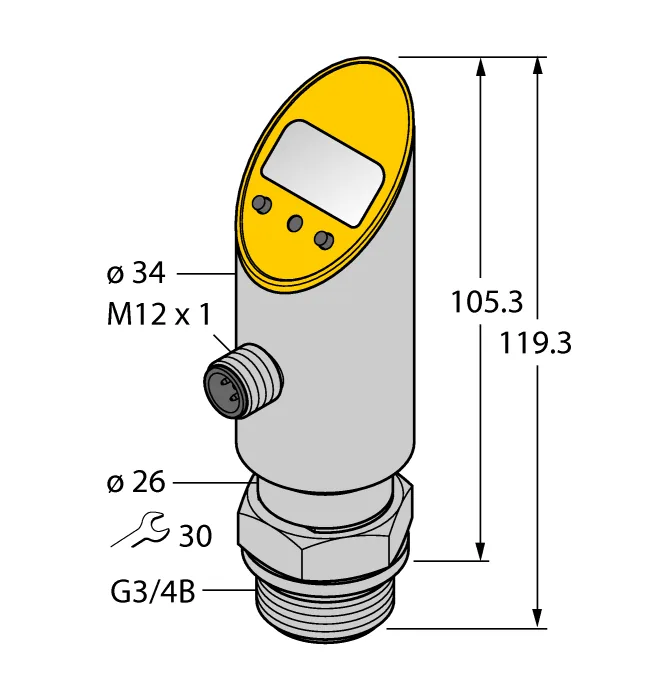 Датчики давления с релейным выходом TURCK PS001V-606-2UPN8X-H1141