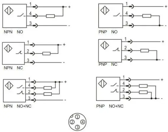 Индуктивные датчики LANBAO LE40XZSN40DPOY-E2