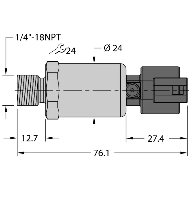 Аналоговые датчики давления 4-20 мА TURCK PT5000PSIG-2103-I2-DT043P