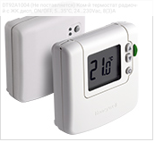 DT92A1004 (Не поставляется) Ком-й термостат радиоч-й с ЖК дисп, ON/OFF, 5…35°С, 24…230Vac, 8(3)A