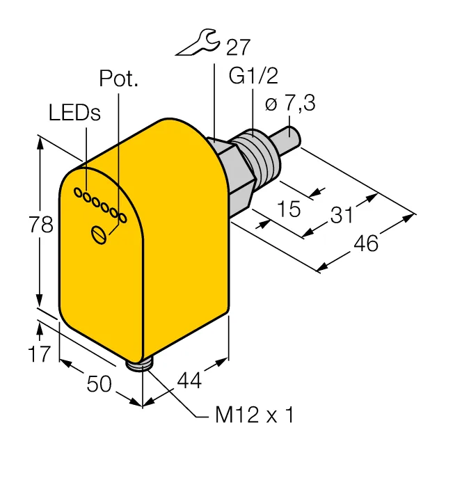Калориметрические датчики потока TURCK FCS-G1/2A4P-LIX-H1141
