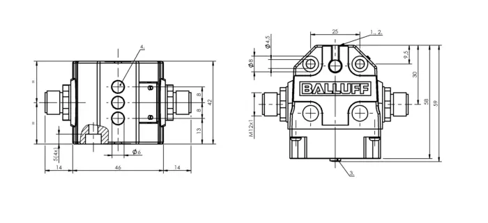 Блочные кулачковые выключатели Balluff BNS03FN