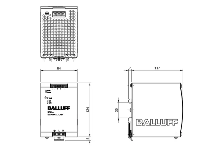 Блоки питания 220 В постоянного тока Balluff BAE003L