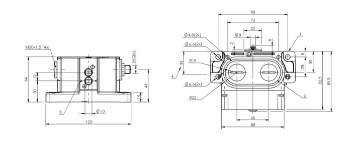 Блочные кулачковые выключатели Balluff BNS03ZC