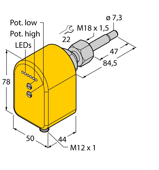 Калориметрические датчики потока TURCK FCST-A4P-LIX-H1141
