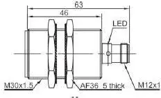 Индуктивные датчики LANBAO LR30XBF15DLOY-E2