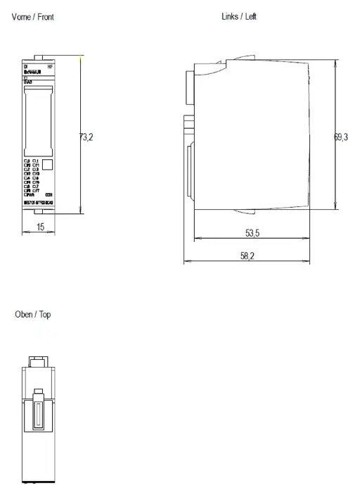 Модуль дискретного ввода Siemens 6ES7131-6TF00-0CA0