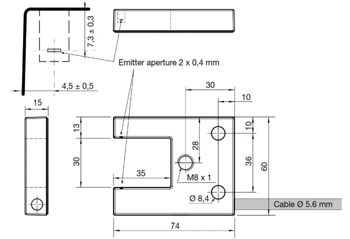 Вилочные датчики Carlo Gavazzi PF74CNT30BC