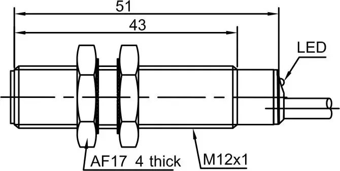 Индуктивные датчики LANBAO LR12XBF02DPO