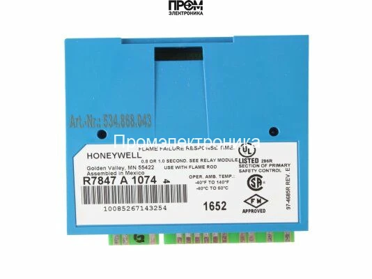 Усилитель сигнала пламени Honeywell R7847 A 1074