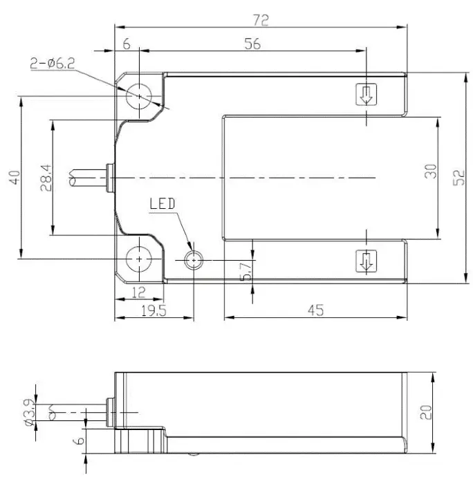 Вилочные датчики LANBAO PU30S-TDFB