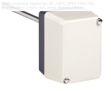 STW1 отсечной термостат, 20…150°C, SPDT 230V, 10A, ручной сброс, с погр. кол. из кр. бронзы,150мм