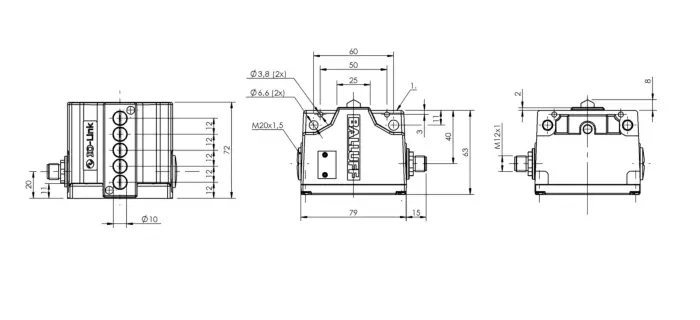 Блочные кулачковые выключатели Balluff BNS052P