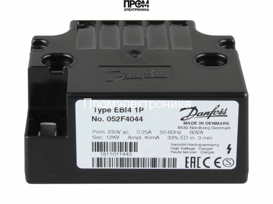 Трансформатор розжига Danfoss EBI4 1P 052F4044