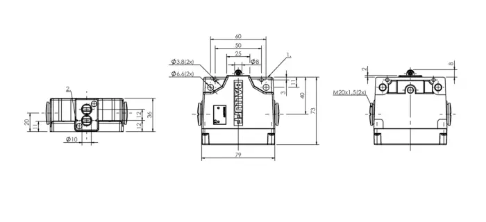 Блочные кулачковые выключатели Balluff BNS02FH