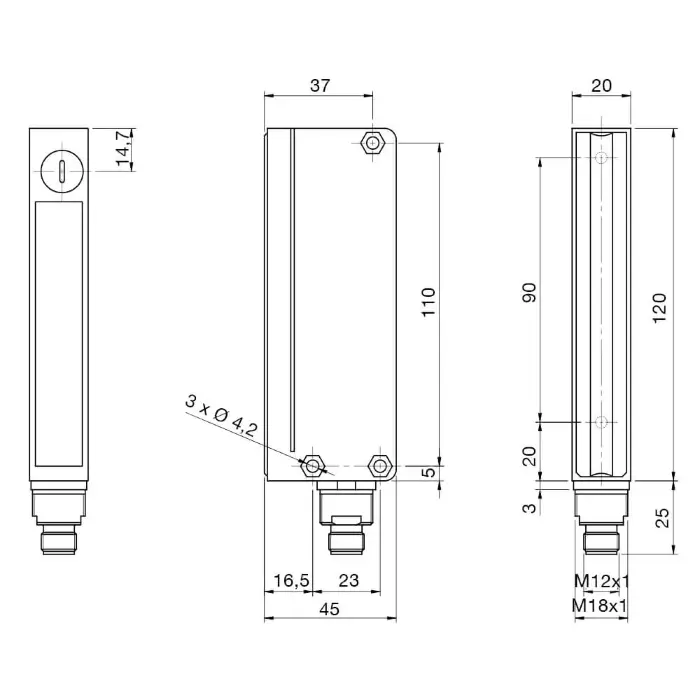 Световые барьеры DATASENSING BX10R/AD-HB6A