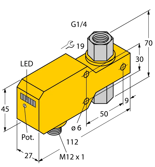 Калориметрические датчики потока TURCK FCI-D06CTP-AP8X-H1141