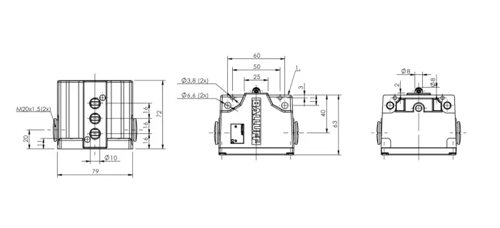 Блочные кулачковые выключатели Balluff BNS0297