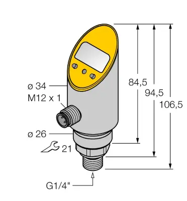 Датчики давления с релейным выходом TURCK PS016V-304-2UPN8X-H1141