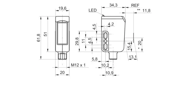 Датчики контрастных меток, датчики фотометки и контраста Baumer FKDR 14G6901/S14