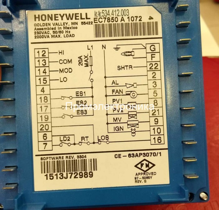 Honeywell EC7850A1072