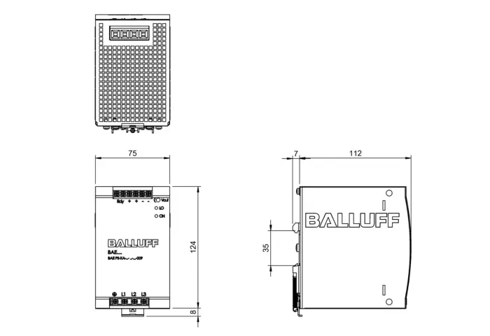 Блоки питания 380 24 В постоянного тока Balluff BAE0007