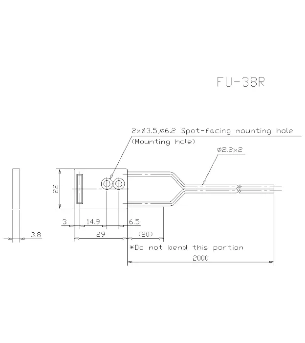 Оптоволоконные кабели для датчиков KEYENCE FU-38R