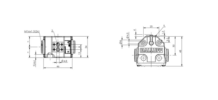 Блочные кулачковые выключатели Balluff BNS01PH