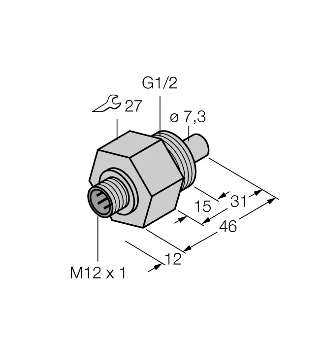 Калориметрические датчики потока TURCK FCS-G1/2HC4-NA-H1141