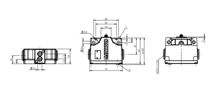 Блочные кулачковые выключатели Balluff BNS027U