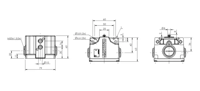 Блочные кулачковые выключатели Balluff BNS0286