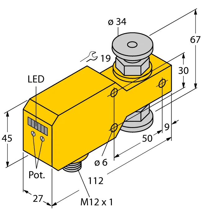 Калориметрические датчики потока TURCK FCI-34D10A4P-LIX-H1141