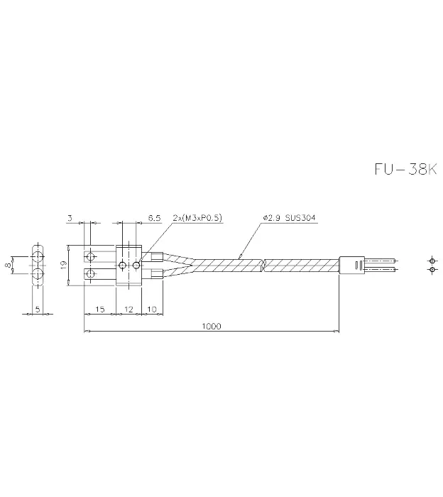Оптоволоконные кабели для датчиков KEYENCE FU-38K