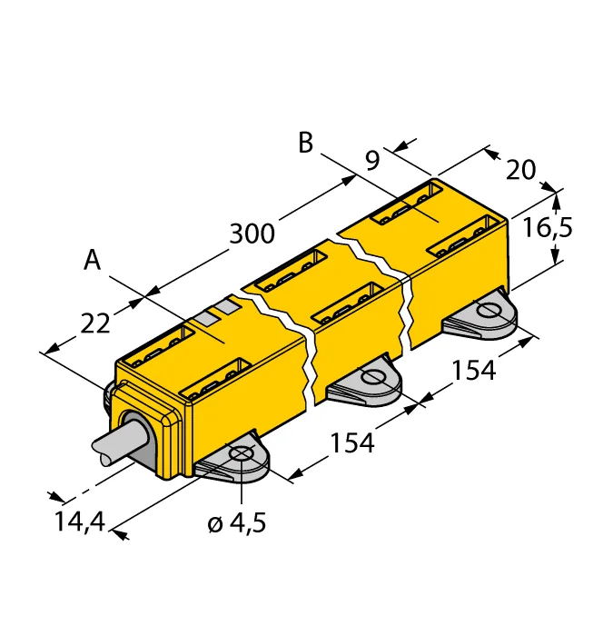 Магнито- индуктивные датчики линейных перемещений TURCK LI300P1-Q17LM1-LU4X2/S97