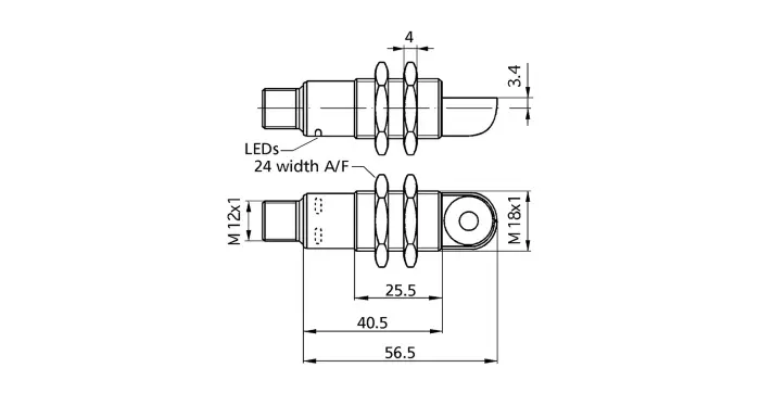 Датчики ультразвуковые с аналоговым выходом Microsonic pico+15/WK/I