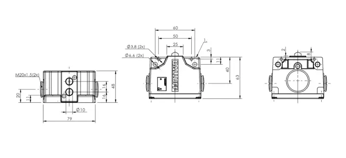 Блочные кулачковые выключатели Balluff BNS0277