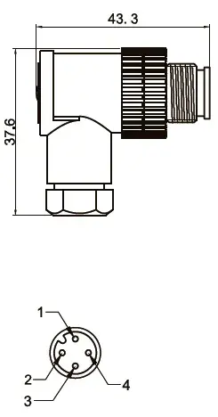 Разъемы для датчиков LANBAO QE12-W4G