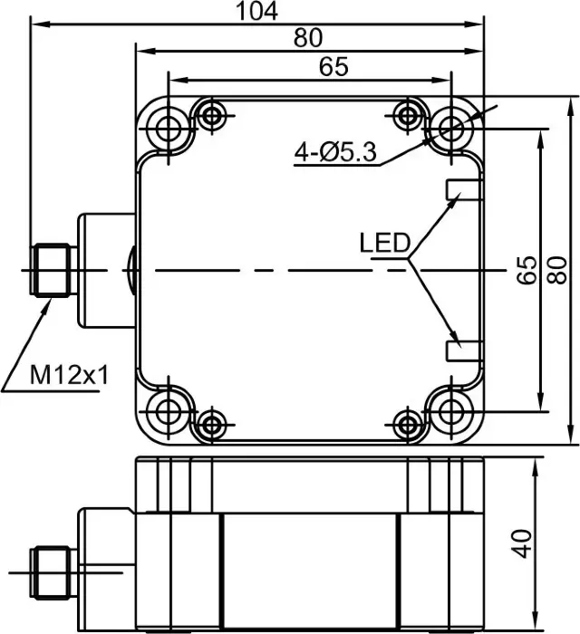 Индуктивные датчики LANBAO LE80XZSF40SBO-E2