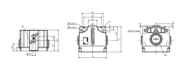 Блочные кулачковые выключатели Balluff BNS02ET